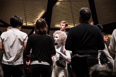 Dancer and choreographer Coco Karol performing 'The Gauntlet'