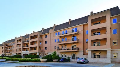 A two-bedroom apartment in Motor City, Dubai has hit the market. Courtesy of Better Homes