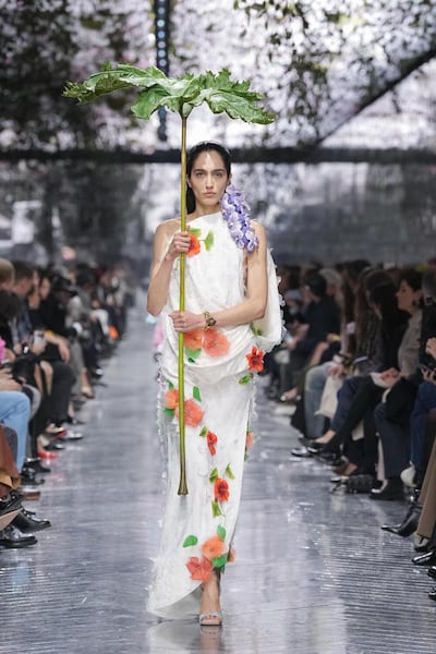 Jonathan Anderson leans on natural motifs for his haute couture debut. Photo: Dior