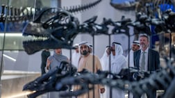 Sheikh Mohammed bin Rashid, Prime Minister and Ruler of Dubai, visits the Natural History Museum Abu Dhabi. Photo: Dubai Media Office / X