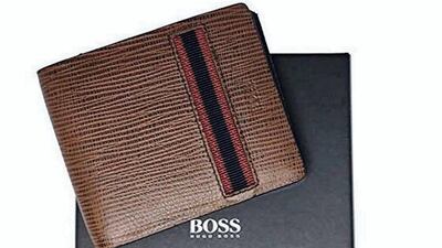 Hugo Boss bifold wallet for men - tan, Dh362.99, amazon.ae