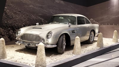 Memorabilia from the exhibit Designing 007: Fifty Years of Bond Style at Burj Khalifa. Anna Nielsen for The National