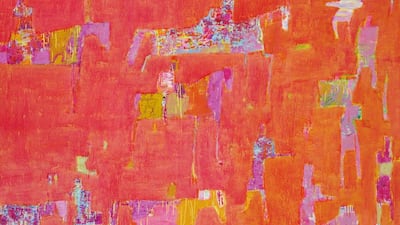 Reza Derakshani, Sunset Hunting, 2015, oil on canvas, 198 x 224 cm, courtesy of the artist and Sophia Contemporary Gallery