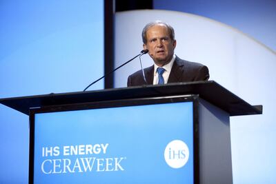 Scott Sheffield at an energy conference in Houston, Texas, 2015. Reuters