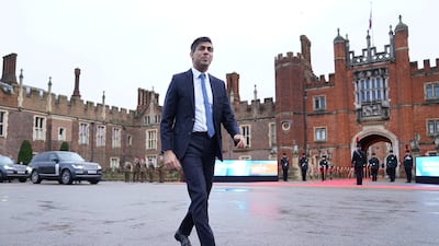 Prime Minister Rishi Sunak and his government had planned the Hampton Court event for months. Reuters