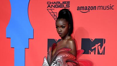 Leomie Anderson attends the MTV EMAs 2019 on November 3, 2019 in Seville, Spain. EPA