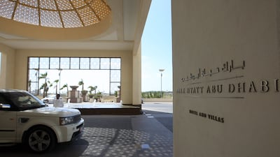 The entrance of the hotel sets the scene for a serene getaway