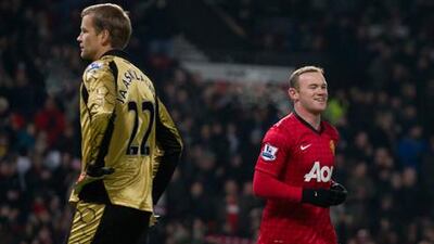 Wayne Rooney celebrates his goal against West Ham in the FA Cup.