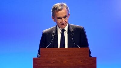 French luxury group LVMH Chairman and Chief Executive Officer Bernard Arnault is number three on the list. AFP