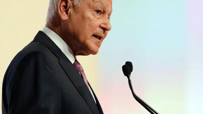 Ahmed Aboul Gheit, Secretary General of the Arab League. Chris Whiteoak / The National