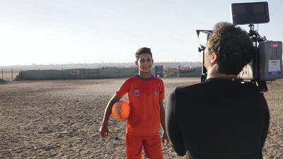 Omar Al Deiri smiles for the camera. Courtesy The Black Pearls Academy