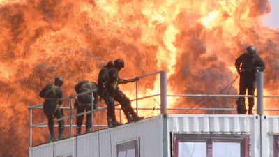 Sheikh Saif bin Zayed attended a joint internal security exercise called Union 46. All photos by WAM
