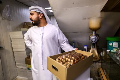 Saqai dates are a premium variety originating from Saudi Arabia. Victor Besa / The National