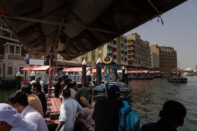Crowded dhows in Dubai. Antonie Robertson / The National