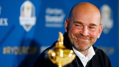 Thomas Bjorn, right, and his European Ryder Cup team will have home advantage, but the United States will be a challenge to beat. AP Photo