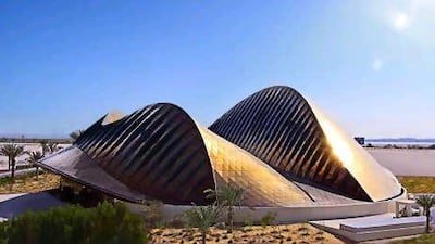 Saadiyat Island's UAE Pavilion, one of the venues for Abu Dhabi Art.