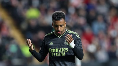 Rodrygo earns £126,000 a week at Real Madrid. AFP
