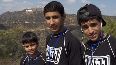 The UAE junior jiu-jitsu team is competing in California this week. Photo: Zachary Patton for The National