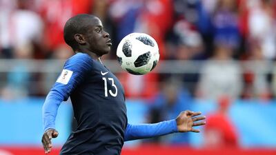 France's Ngolo Kante controls the ball. David Vincent / AP Photo