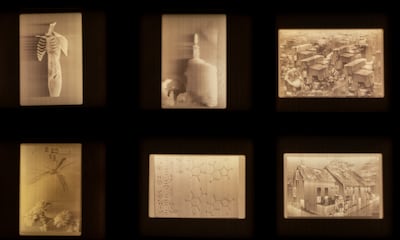 Jitish Kallat's ‘Order of Magnitude’ is currently on at Ishara Art Foundation. Photo: Ismail Noor