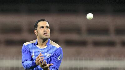 Captain Mohammad Nabi of Balkh during the game against Paktia Panthers. Chris Whiteoak / The National