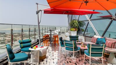 Enjoy food and drinks at the 18 Degrees terrace