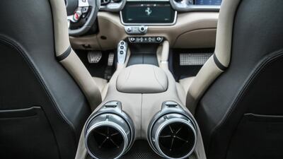 The interior styling represents a step forward from its predecessor, the FF. Courtesy Ferrari