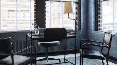 Thom Browne's Cable Knit carpet, designed for The Rug Company