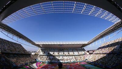 View of Arena Corinthians during Thursday's World Cup opening ceremony. Kevin Cox / Getty Images / June 12, 2014