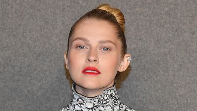 Australian actress Teresa Palmer at the show. AFP
