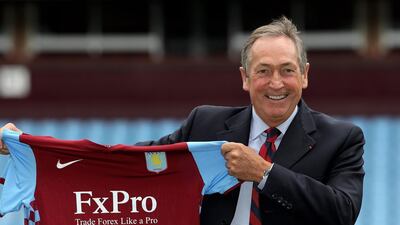 Gerard Houllier on his appointment as Aston Villa manager on September 10, 2010. Getty Images