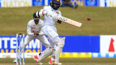 Sri Lanka's Niroshan Dickwella scored. quick fifty. AFP