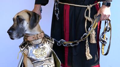 Sporting some armour. AFP