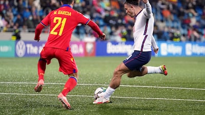 Jack Grealish scores the fifth goal. PA