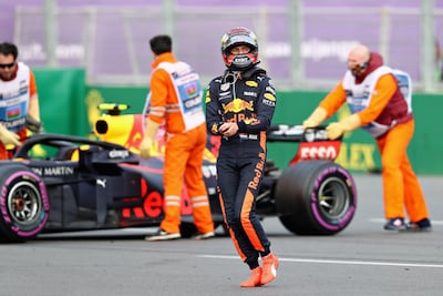 Max Verstappen conceded he had to take some of the blame for the collision in Baku. Mark Thompson / Getty Images