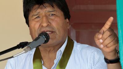 Bolivia's exiled former president Evo Morales was issued an arrest warrant on Wednesday. REUTERS/Manuel Claure
