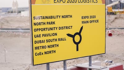 Signs point to buildings yet to be completed but developers say construction is going according to schedule. Victor Besa / The National