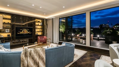 A reception room in the Greybrook House Penthouse