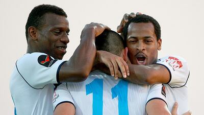 Baniyas will be without Carlos Munoz, who is on international duty with Chile as the UAE League Cup resumes. Satish Kumar / The National