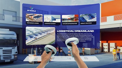 DP World will use metaverse applications for various activities such as container inspections and simulations of warehousing and terminal operations. Photos Dubai Government Media Office