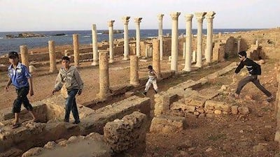 Spots such as ruins of the Greek and Roman city of Cyrene in eastern Libya could help the country revive its tourism industry. Amr Abdallah Dalsh / Reuters
