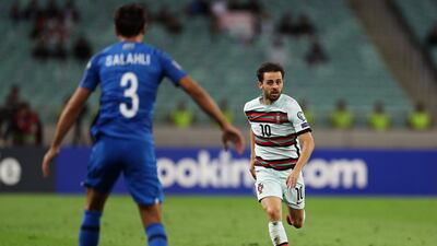 Portugal's Bernardo Silva in action. Reuters
