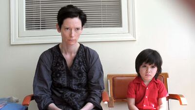 A scene from the film We Need to Talk About Kevin, starring Tilda Swinton, which screens at the Abu Dhabi Film Festival on Saturday.