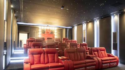 The 22-seater cinema comes with luxurious reclining leather seats complete with a Barco projector, which Adel calls ‘the Rolls Royce of projectors’, and a fully-loaded Bowers & Wilkins sound system.