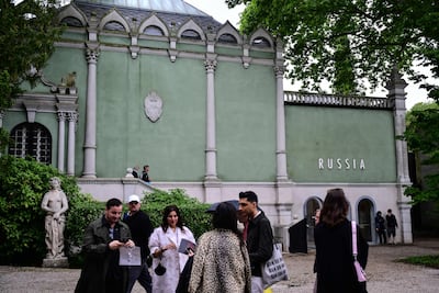 Venice Biennale's jury resigned after disagreement over Russia's participation. AFP