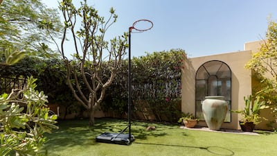 The garden area