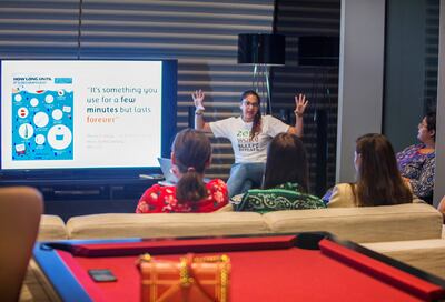 Doua Benhida is a zero-waste advocate in the UAE. Leslie Pableo for The National