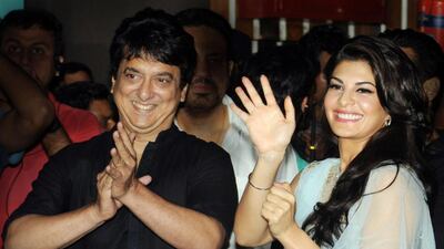 Sajid Nadiadwala with Jacqueline Fernandez are filming Dishoom in Abu Dhabi. Both will back to film another Bollywood film — Housefull 3. AFP Photo