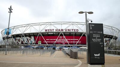 The London Stadium, home of West Ham United. PA