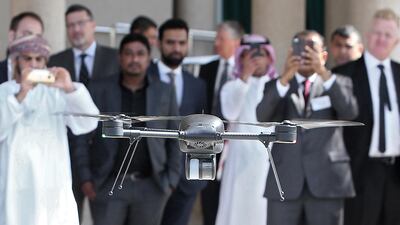 The massive growth of e-commerce in recent months has led to demand for easier and faster deliveries with drones becoming a viable form of delivery. Pawan Singh / The National